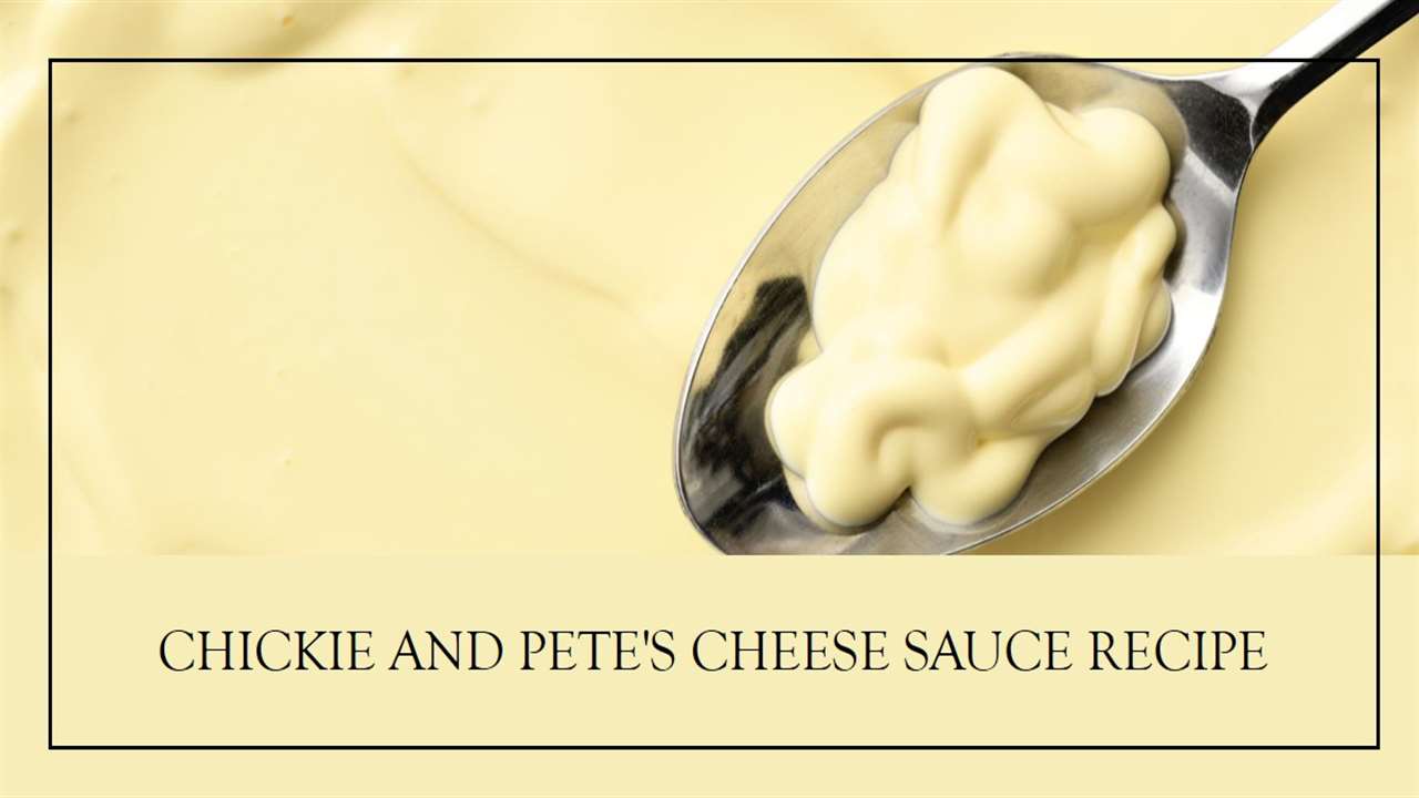 Chickie and Pete's Cheese Sauce Recipe